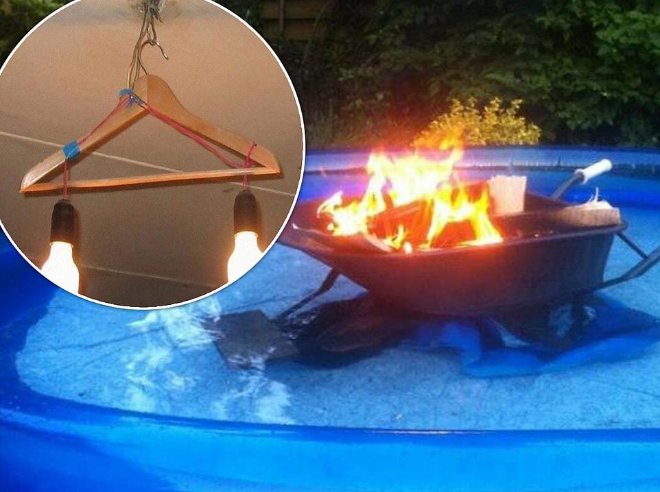 Problem solved! Hilarious snaps reveal the VERY bizarre ways people