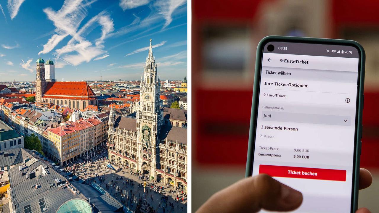 9-Euro-Ticket kommt: So lange dauern Fahrten von Bayern aus – Sogar Trip ins Ausland möglich