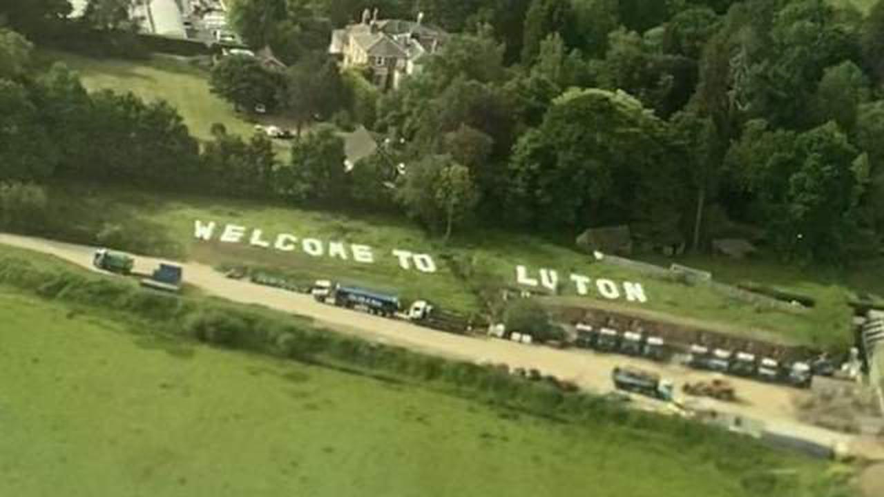 YouTuber’s 'Welcome to Luton' prank near Gatwick Airport surprises air passengers
