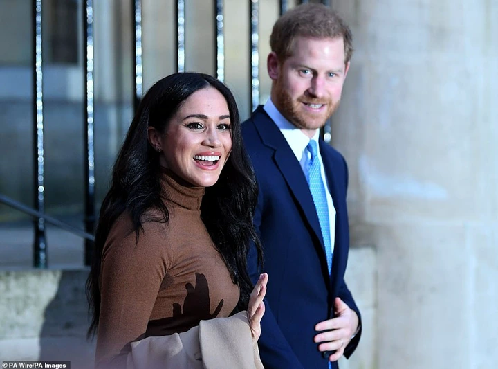 Meghan Markle has 'expressed an interest' in a breathtaking £21million waterfront mansion in Canada offering the perfect new start for the couple and eight-month-old Archie. Pictured: Harry and Meghan after their visit to Canada House earlier this month