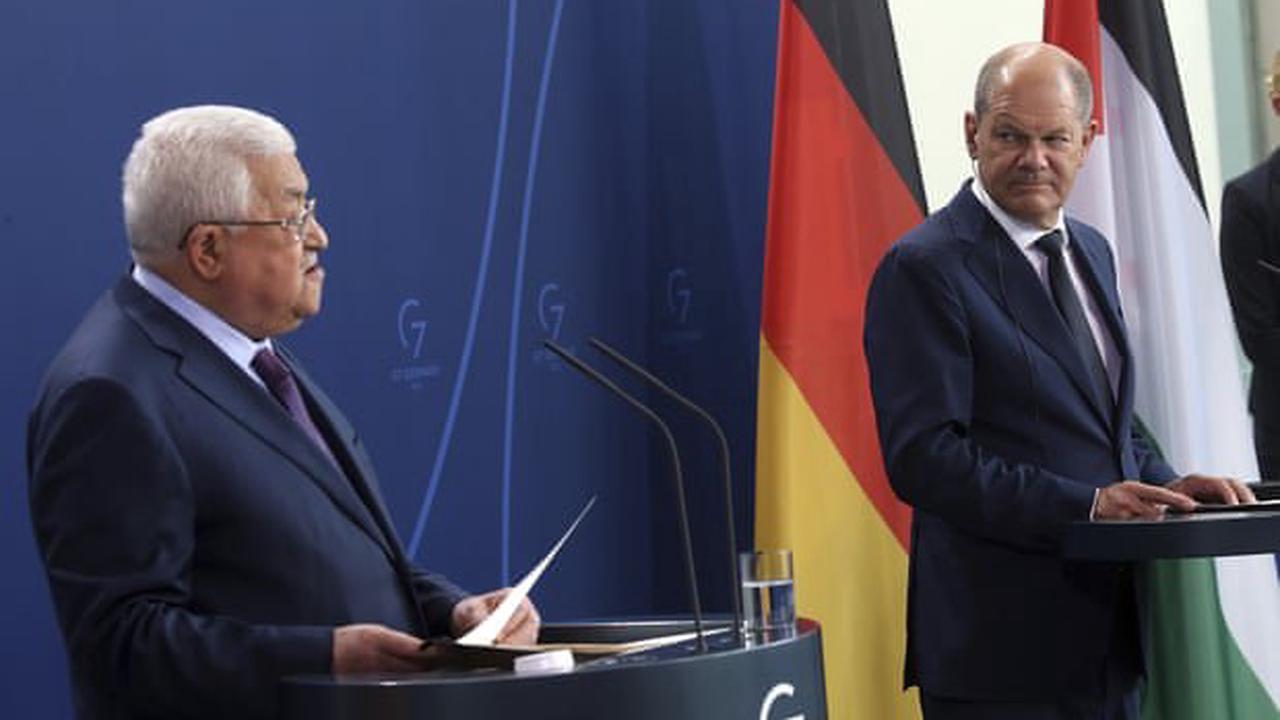 Uproar after Mahmoud Abbas in Berlin accuses Israel of ’50 Holocausts’