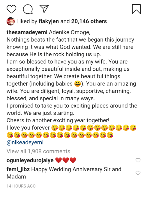 Pastor Sam Adeyemi & his wife celebrate their 27th Wedding Anniversary with major Throwback Photos