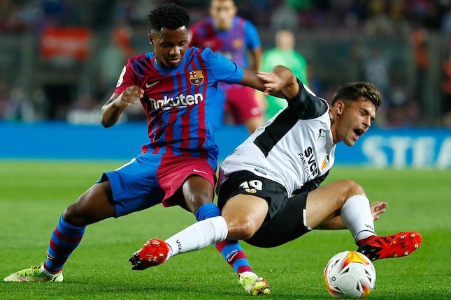 Duel Barcelona vs Valencia di La Liga 2021/22 (c) AP Photo