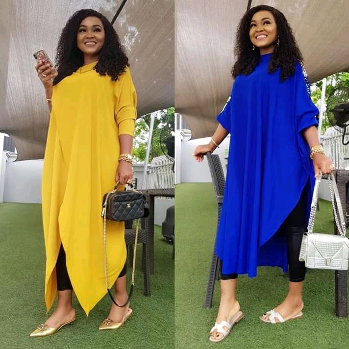 mercy aigbe maxi gown