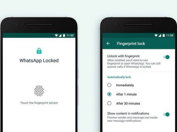 New Feature Alert Whatsapp Fingerprint Lock For Android Smartphones