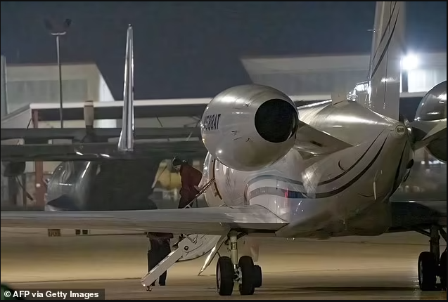 Basketball star, Brittney Griner lands in Texas after prisoner swap with Merchant of Death Russian arms dealer (photos)