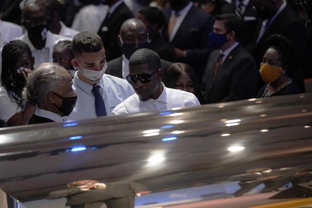 George Floyd to be laid next to his mom as his final funeral service in Houston begins (photos)