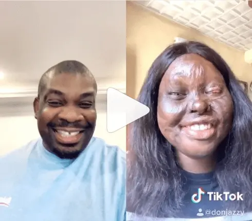 Acid burn survivor thanks Don Jazzy for sharing her ‘know you’ challenge (Video)