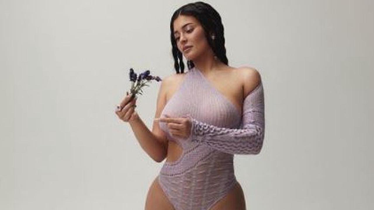 Kylie Jenner slips into crocheted leotard to unveil Kylie Skin lavender bath collection dropping May 23