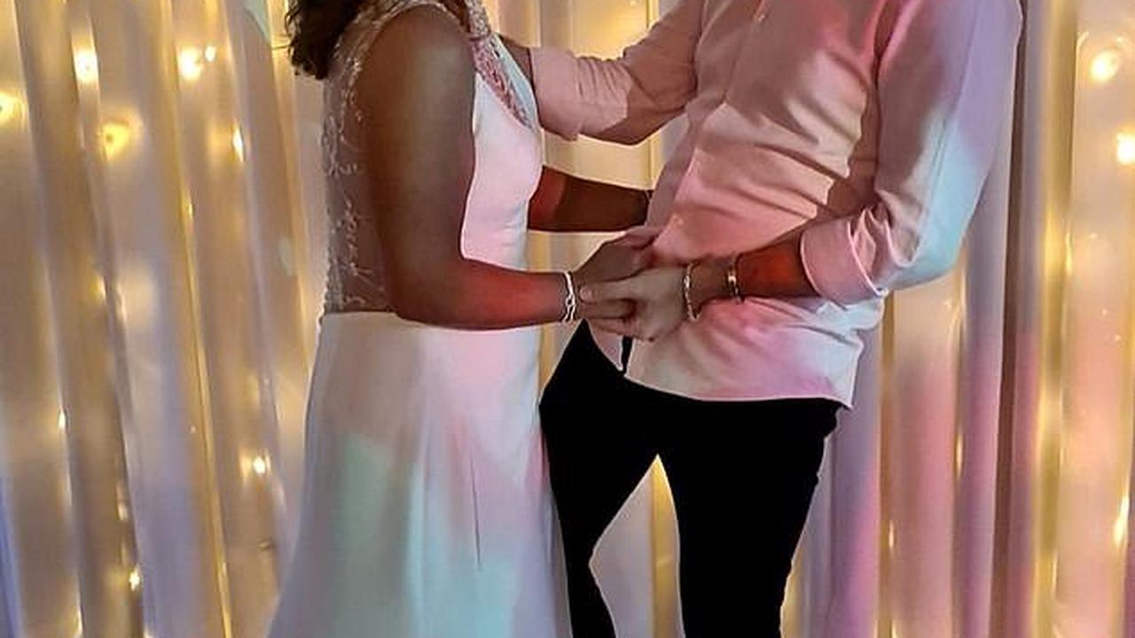 Emotional moment heart transplant patient wept as he danced with his organ donor's sister on her wedding day 14 years after life-saving surgery