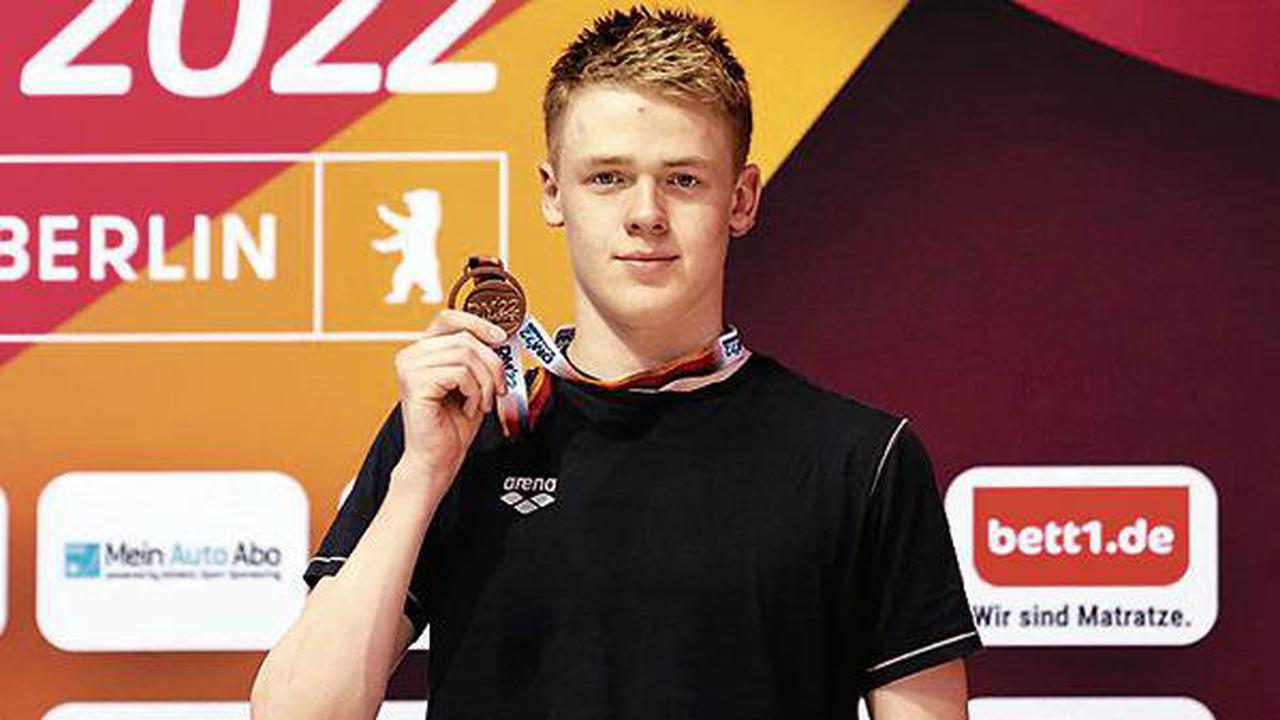 Schwimmer Magnus Danz: Zwei-Meter-Hüne holt DM-Bronze in Berlin