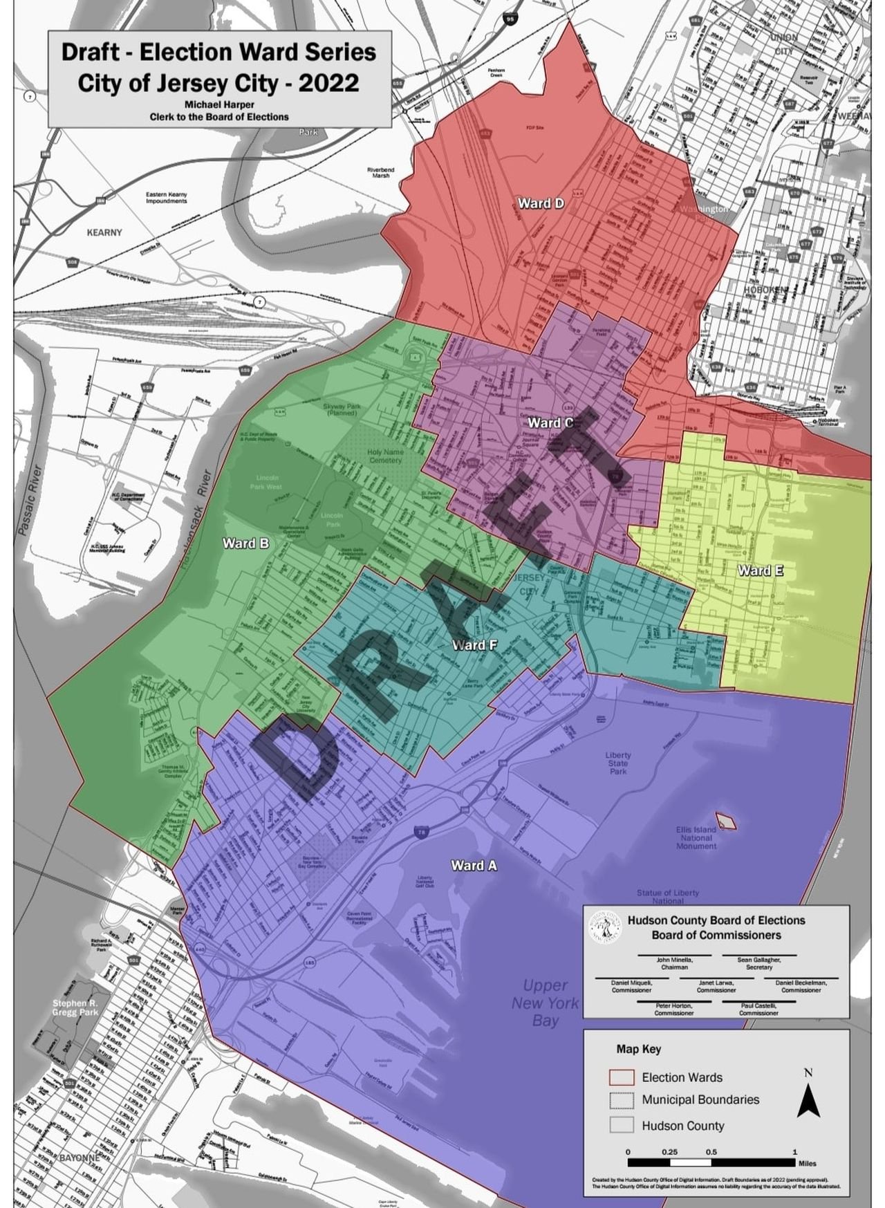 Jersey City Ward Map Revised Jersey City Ward Map Would 'Move' Scitech Scity, Liberty State Park  And Bayfront - Opera News