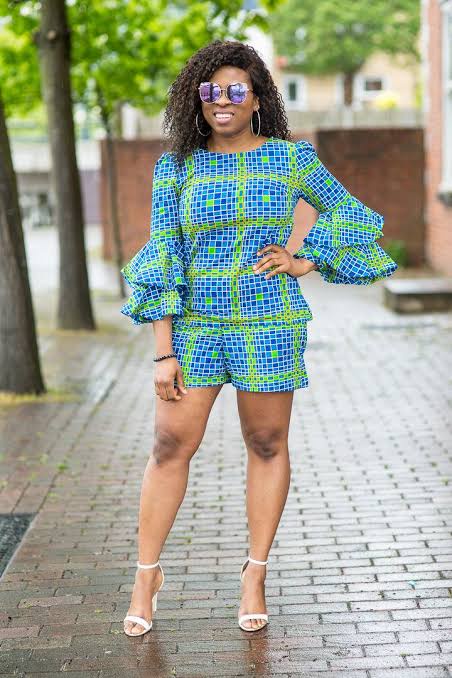short ankara jumpsuit styles