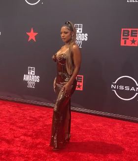 Beautiful Victoria Monet looking amazing on the BET Awards red carpet #CulturesBiggestNight