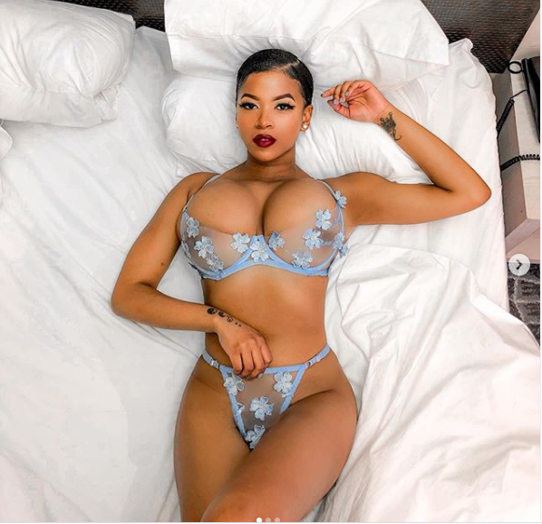 Body positivity activist, Chioma puts her banging body on display in just her underwear (photos)