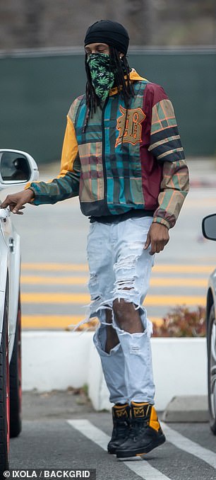 Chyna picked up her packages with a mystery man