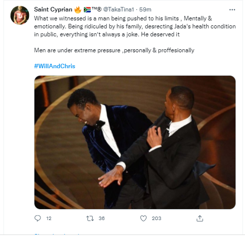 Celebrities, fans react to Will Smith slapping Chris Rock at the Oscars