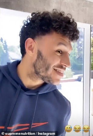 Oops! Unfortunately, his haircut didn't seem to go to plan as he cut his sideburns right down to the skin on one side of his face