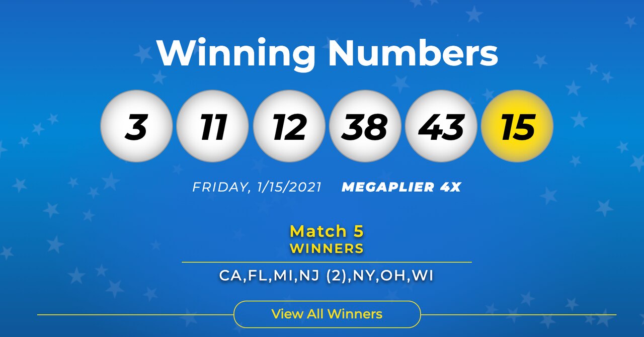 Mega Millions Winner Nj : Mega Millions / New Jersey Lottery Confirmed ...