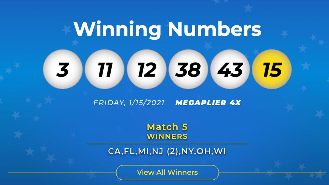 mega millions winner nj mega millions  jersey lottery confirmed