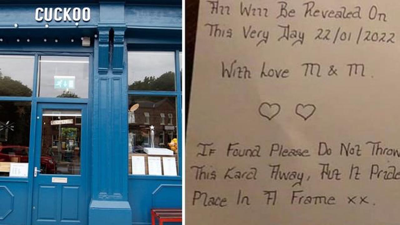 Prestwich bar's cryptic three-year-old love letter promises all will be revealed today