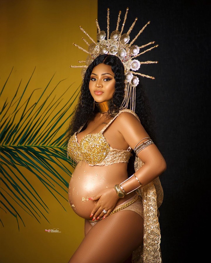 New mum, Regina Daniels shares more beautiful photos from her maternity shoot