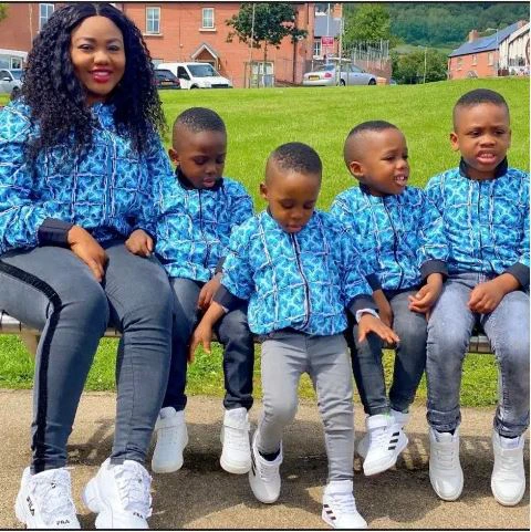 Nigerian Woman Whose Husband Died Leaving Her With 4 Kids, Graduates From UK University