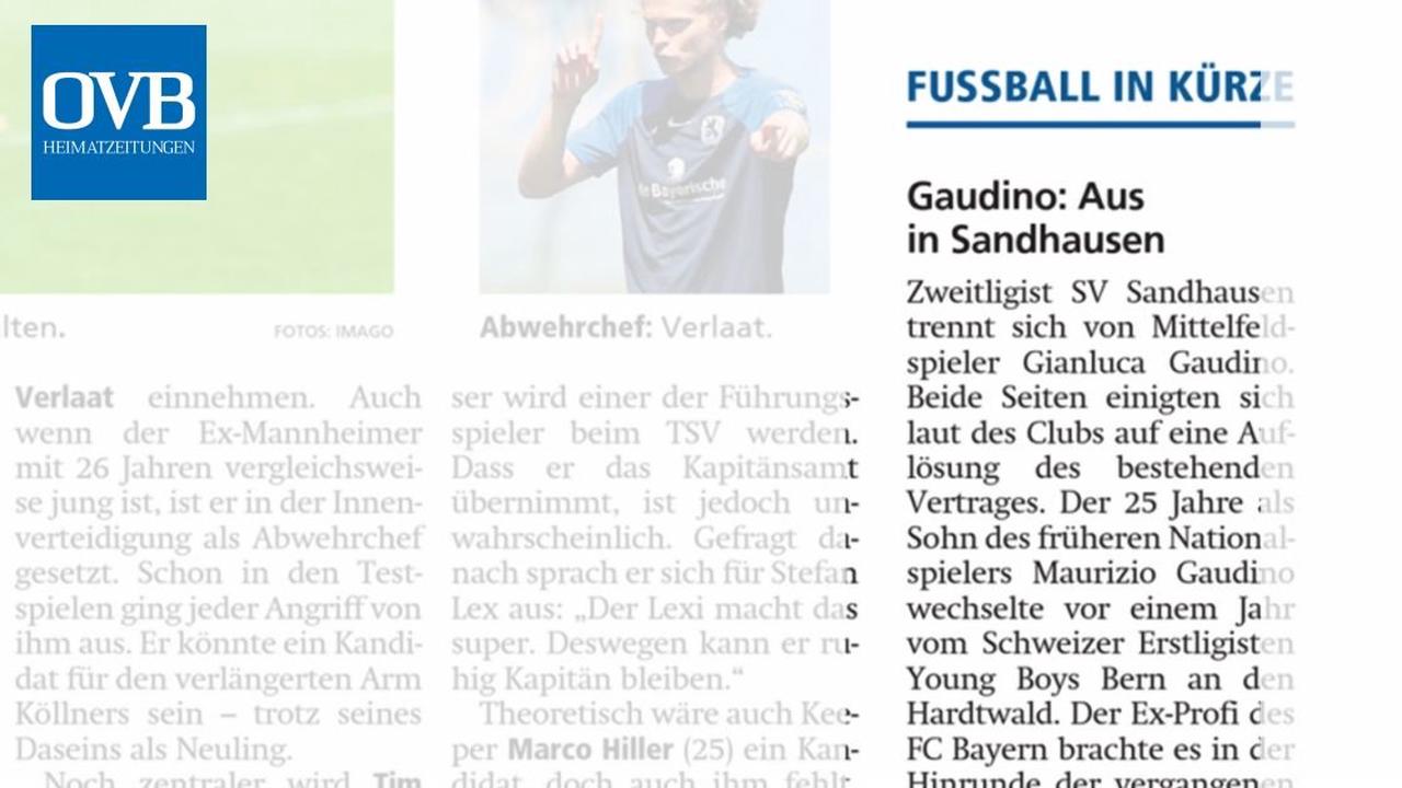 Gaudino: Aus in Sandhausen Italien: Playoff-Spiel um Titel möglich