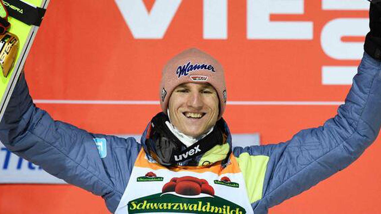 Skispringer trumpfen vor Olympia auf : Karl Geiger gelingt Doppelerfolg in Titisee-Neustadt