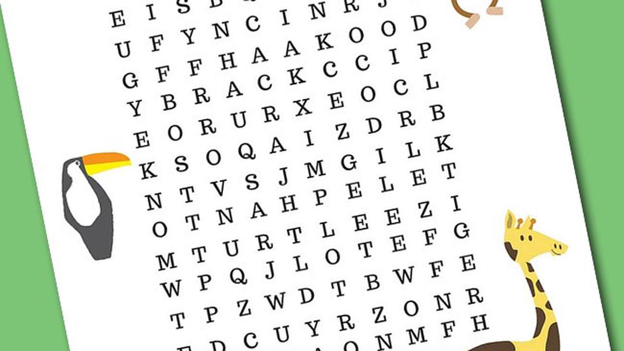 jungle animal word search puzzle printable opera news