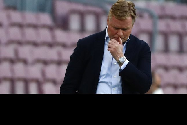 Pelatih Barcelona, Ronald Koeman (c) AP Photo