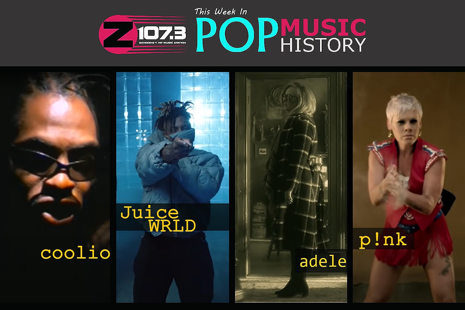 Z107 3 S This Week In Pop Music History P Nk Adele Juice Wrld And More Videos Opera News
