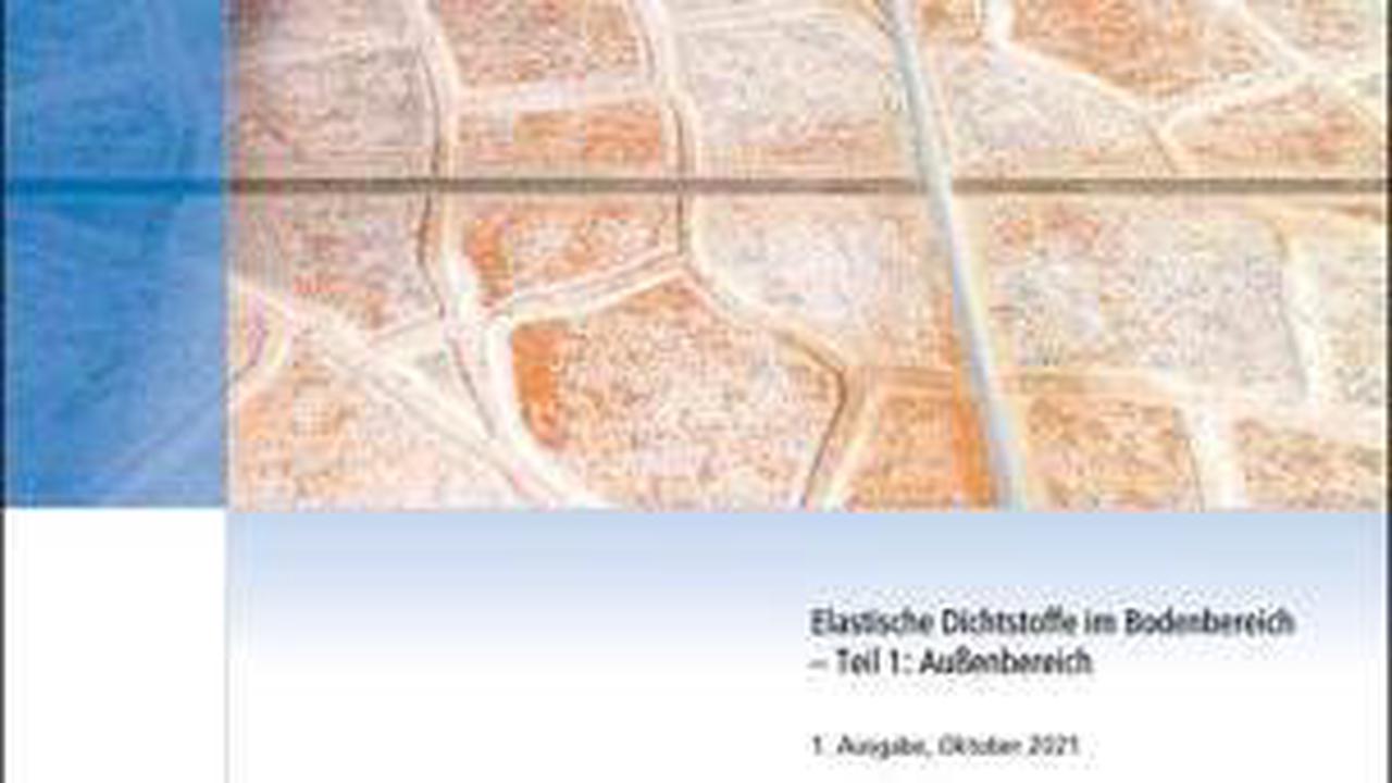 Infoschrift über elastische Dichtstoffe im Bodenbereich in Außenbereichen