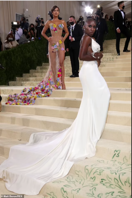 British-Nigerian actress, Cynthia Erivo reveals she flew her nail tech to perfect her striking looks for 2021 Met Gala (photos)