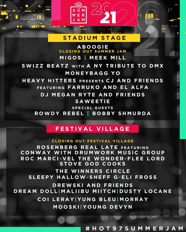 Hot 97 Summer Jam 2021 Lineup Opera News