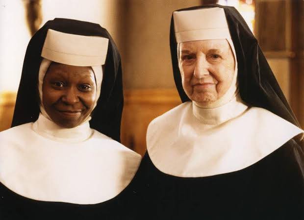 L-R: Mary Wicks and Whoopi Goldberg (Facebook).