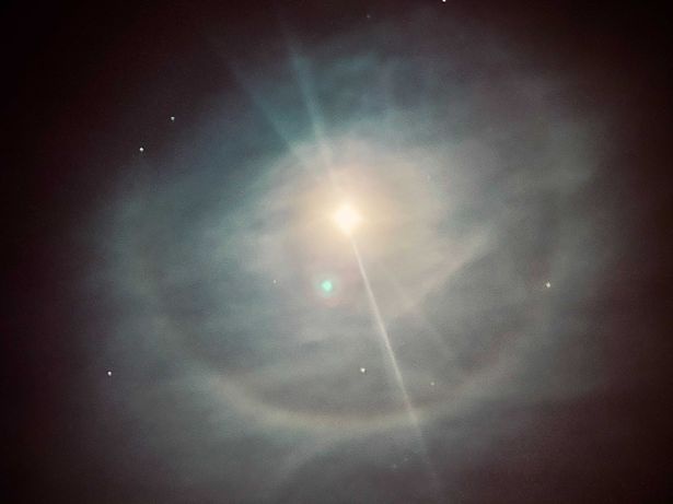 Beautiful Winter Moon Halo Appears In The Sky Above Us Opera News