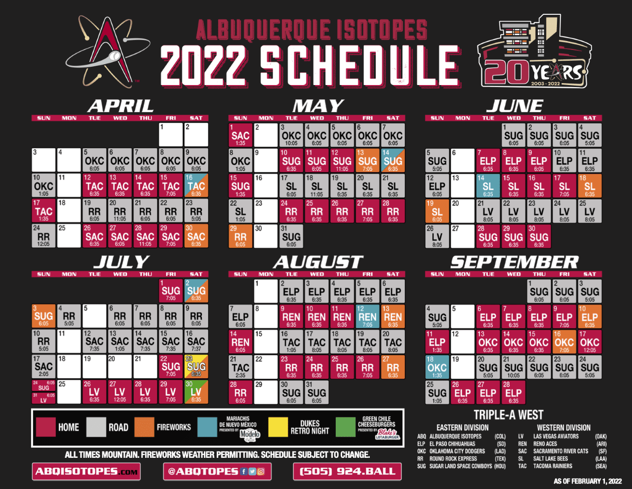 Isotopes Announce Promotional Schedule For 2022 Season - Opera News