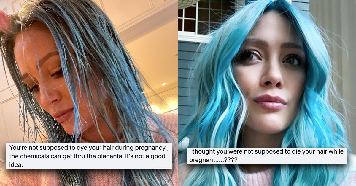 Hilary Duff Reveals New Cotton Candy Blue Hair Opera News