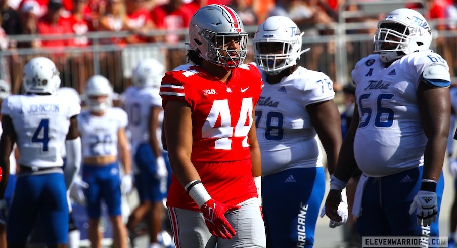 Five Star Ohio State Freshman Defensive End J T Tuimoloau Makes First Career Start Against Akron Opera News