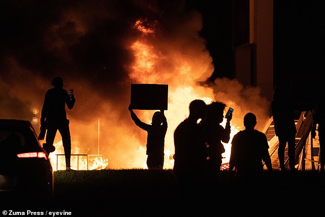 Trump was referring to the chaotic nights directly following the death of George Floyd, a black man, at the hands of a white police office in the Minnesota city