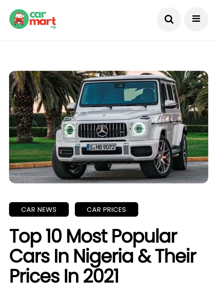 Mercedes Benz G Class Opera News Nigeria