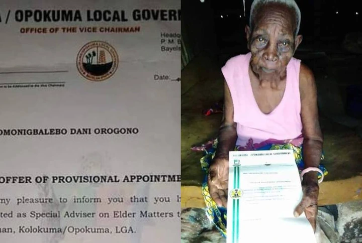 118-year-old woman appointed as special adviser in Bayelsa State (Photo)
