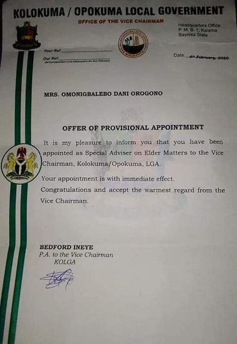 118-year-old woman appointed as special adviser in Bayelsa State (Photo) - lailasnews