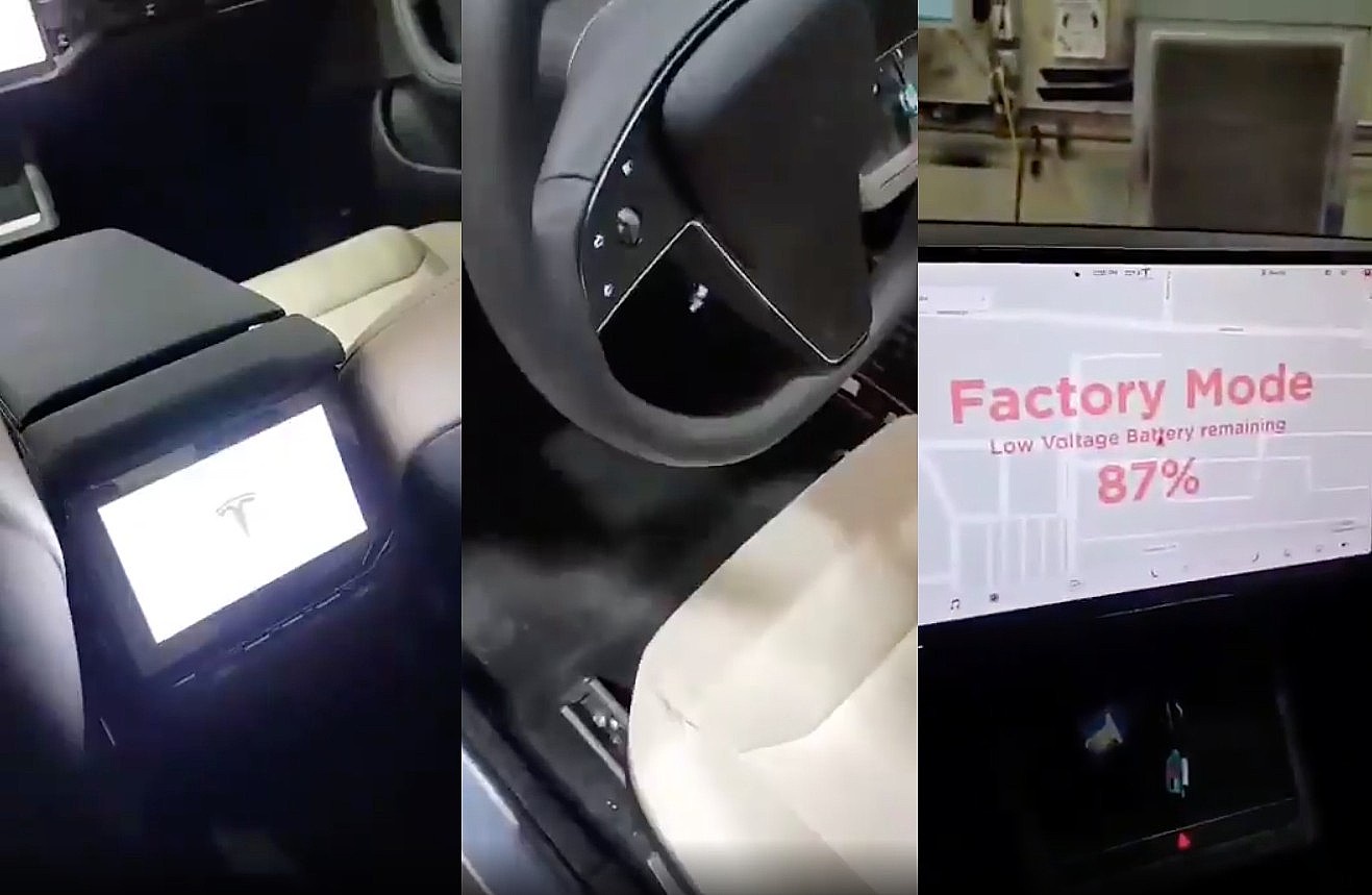 Tesla Model S Refresh Quick Interior Look Shows 8 2nd Row Screen Steering Wheel Buttons 17 Display Enabled Opera News