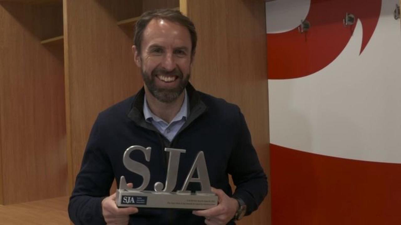 Gareth Southgate: England manager wins inaugural Sky/Kick It Out equality and inclusion award at SJA British Sports Awards