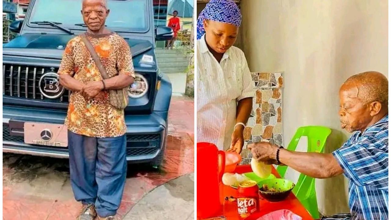 Reactions As Deborah Yakabu's Mum Was Spotted Serving Food To Kenneth Aguba