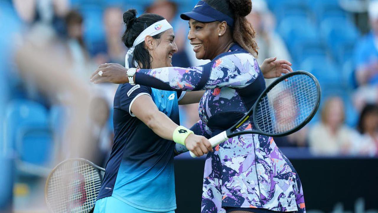 Serena Williams’ Eastbourne doubles run ends early after injury to Ons Jabeur