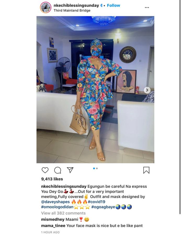 The actress’ post and reactions