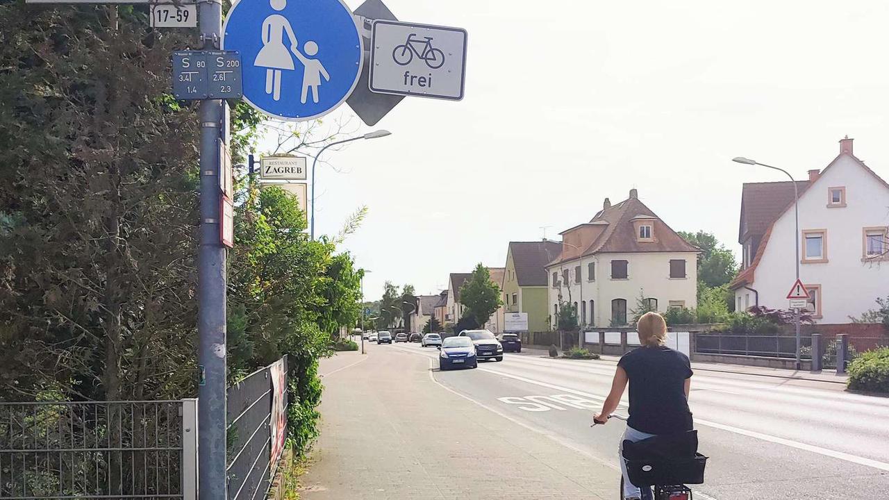 Freie Fahrt für Radler an der Offenbacher Landstraße